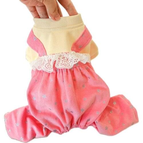 New Dog Cat Bloomers Stars Design Pet Puppy Jumpsuit Hoodie Spring/Autumn Clothes