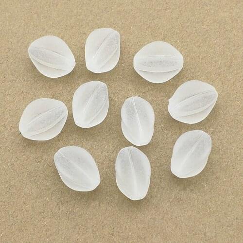 New Arrival! 18x12mm 330pcs Acrylic Clear Frosted Carambola Beads For Necklace Earrings DIY Parts,Jewelry Findings & Components