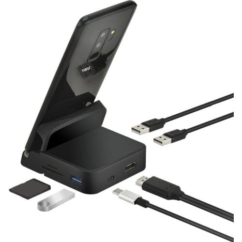 8 In 1 Phone Stand Charger Docking station Type-C To HDMI-compatible Security Digital Card Reader Charger For Samsung For Huawei