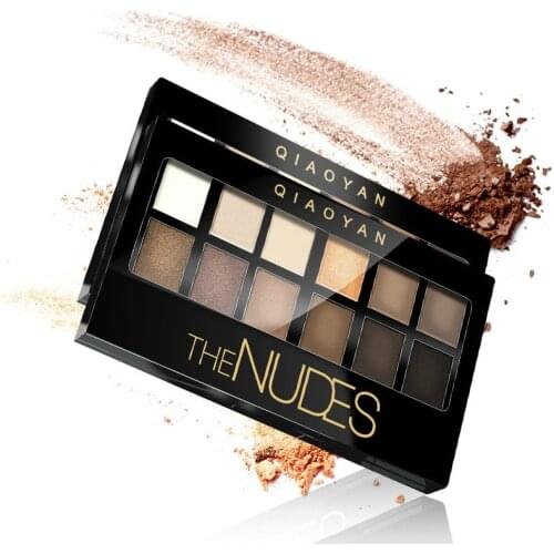 Professional Eye shadow Cosmetic Matte Eye Shadow 12 Colors Make Up Set Nudes Palete Eyeshadow Palette Brighten