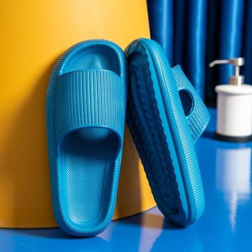 Summer Cool And Deodorant Mute Comfortable Non-Slip Home Shoes Female EVA Simple Indoor Leisure Couple Bathroom Bath Slippers