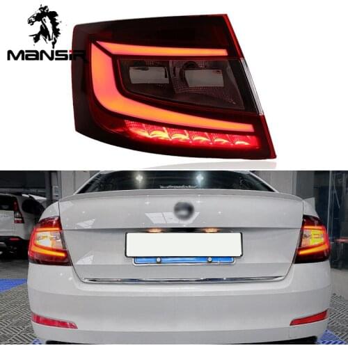 LED Car Taillight Tail Lamp Brake Reversing Reverse Rear lights For Skoda Octavia 2015 2016 2017 Reflector Turn Signal Fog Lamp