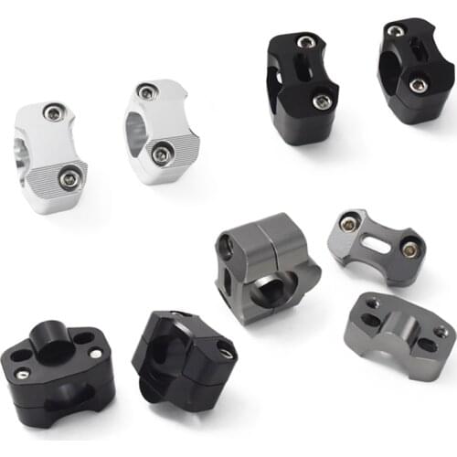Universal 22mm to 28mm Aluminum CNC Steering Column Handlebar Mount Top & Lower Control Handle Pressure Block Transfer Code