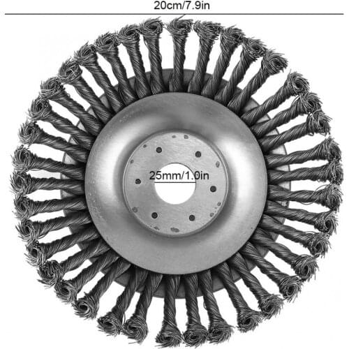 Rotating Steel Wire Wheel Garden Landscape Weed Common Brush Knot Wheel Brush Steel Wire Disc Power Tool Machines Accessaries