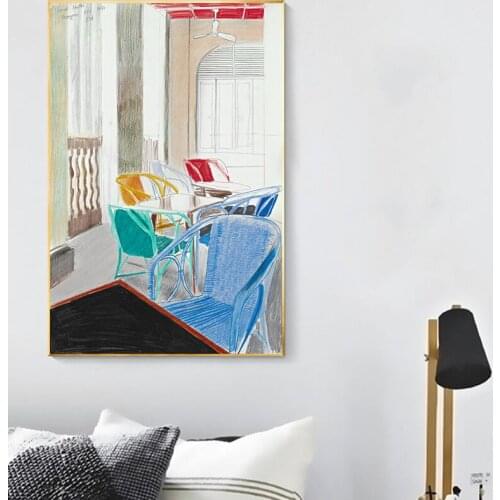 Woldgate Abstract Canvas Paintings Strand Hotel Rangoon Wall Art Prints Poster Living Room Decor Decorative Paintings Wall Decor