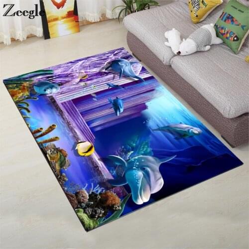 Zeegle Kids Room Carpet Coffee Table Floor Rug Anti-slip Mats Bedroom Doormat Childrens Rug Carpets For Living Room Outdoor Rug