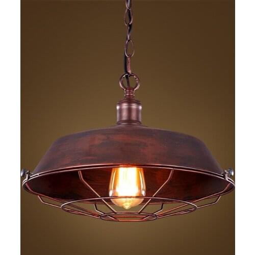 Loft Iron Pendant Light Vintage Industrial Lighting Bar Cafe Bedroom Restaurant Nordic Country Style Iron Hanging Light