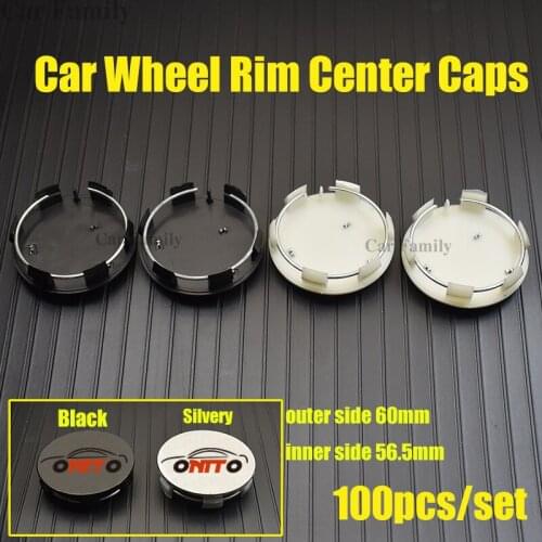 100pcs 60mm Car Rims Wheel Hub Center Caps Emblem Auto Covers For peugeot 207/301/308/309/408/508/807/2008/3008/4007 styling