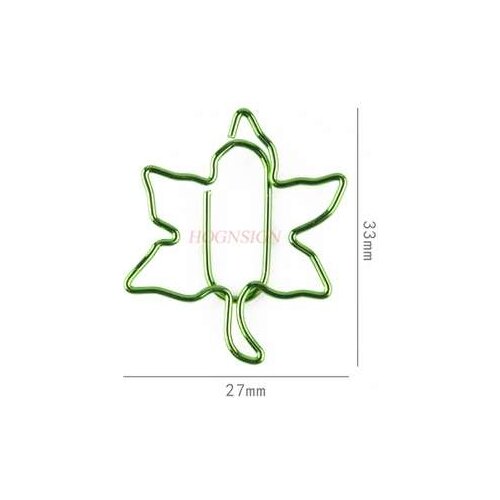 12pcs Maple Leaf Paper Clip Cartoon Shape Pin Paper Clip Plant Paper Clip Paper Clip Bookmark Cute