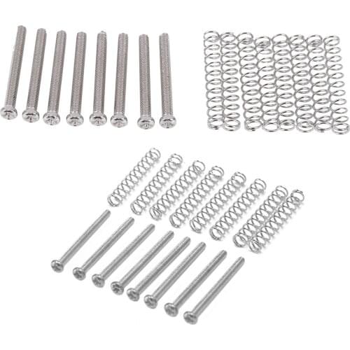 16 Pcs M2.5X32MM/M3X30MM Electric Guitar Humbucker Pickups Adjust Height Screw and Spring