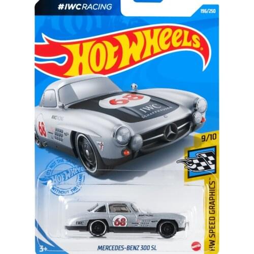 2021-196 Hot Wheels Cars BENZ 300 SL 1/64 Metal Diecast Model Collection Toy Vehicles