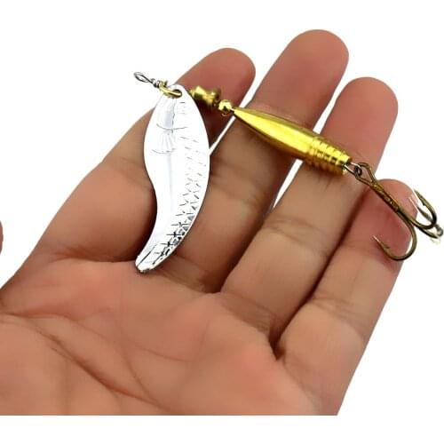 5pcs Spoon Fishing Lures 8.3cm 11g Hard Fishing Spoon Lure Metal Artificial Fishing Bait Spinnerbait Blades Fishing Tackle