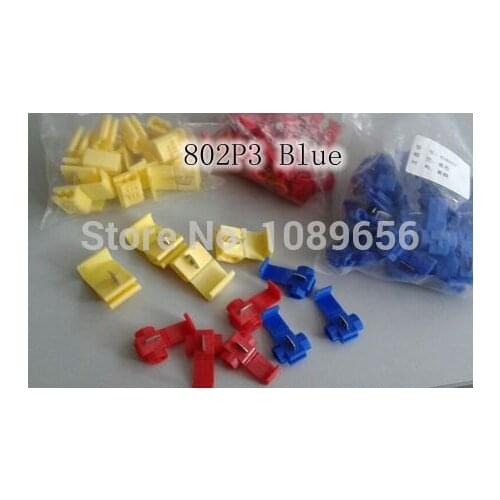50PCS 802P3 Snap-Lock ScotchLok Electrical Wire Cable Splice and Feed Connectors