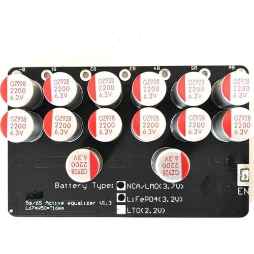 6S Battery Active Balancer 1A 3.5A 5.5A Equalizer For 18V 21.6V LiFePO4 Li-Polymer Li-ion 18650 Winston Thundersky CALB BYD