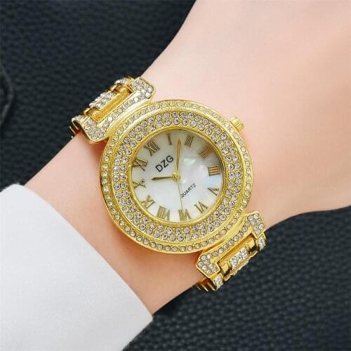 Womens Watches Diamond Luxury Top Brand Quartz Beautiful Fashion Ladies Bracelet Watch Ladies Watch Stainless Steel Dial Gift