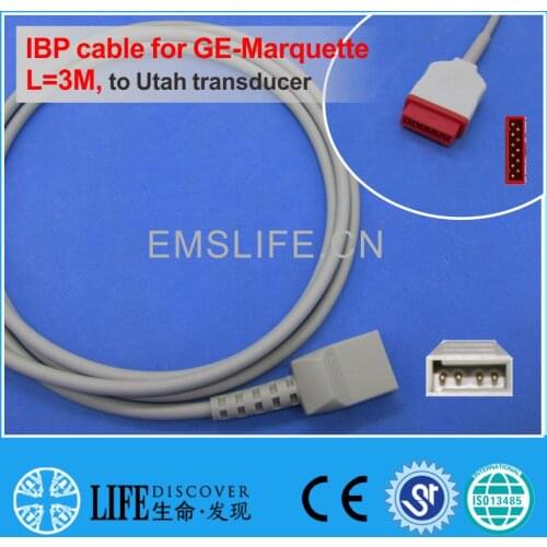GE dash marquette IBP cable for Utah disposable pressure transducer