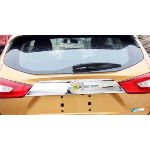 Stainless steel /ABS Chrome CAR Above Rear Trunk Lid Cover Trim Fits For Nissan Qashqai 2016 2017 2018
