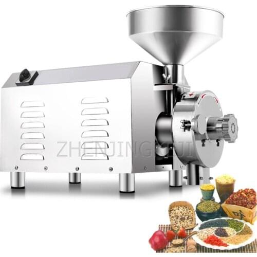 Commercial Grind Machine Stainless Steel High-Speed Universal Whole Grains Mill Powder Big Power Household Superfine Mill 3.6KW