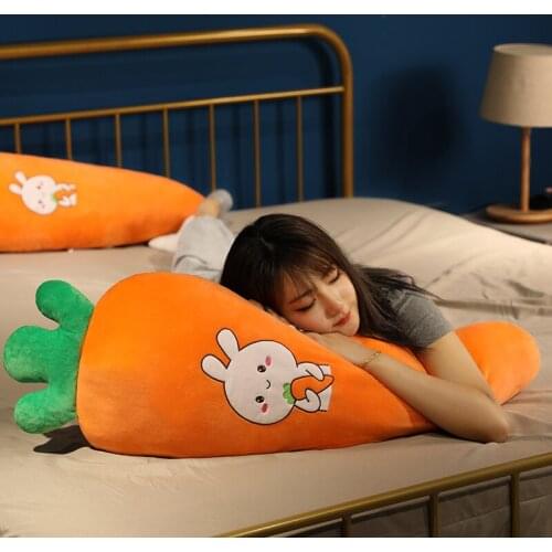 Simulation Plush Children Toys Plushie Soft Stuffed Carrots Cartoon Cute Super Soft Fruits Sofa Bed Cushion For Kids Gifts