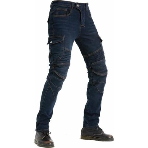 Motorcycle riding jeans men anti-fall summer pants trousers man protectio Added the Aramid fireproof wearable for knee area