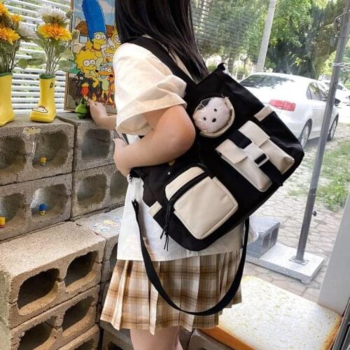 2021 New Nylon Womens Messenger Bag Harajuku Large Capacity Waterproof Shoulder Bags
