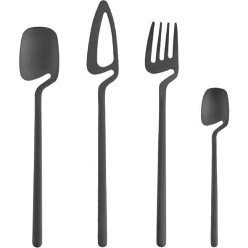 2021 New Stainless Steel Flatware Cutlery Set Restaurant Party Tableware Eating Utensils Dishwasher Safe Western Tableware