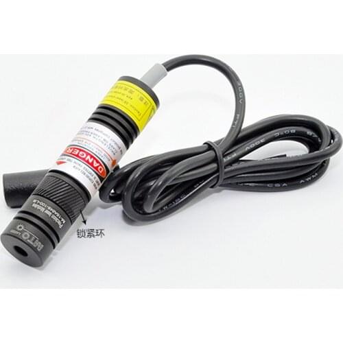 New High Quality Focusable 648nm 50mw High Light Red Laser Cross Module for Clothes Cutting Wood Cutting Mechanical Positioning