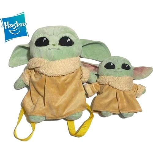 Hasbro Star Wars Baby Yoda Plush Backpack Mandalorian Anime Plushie Kawaii Lovely Doll Toys Decoration Birthday Present