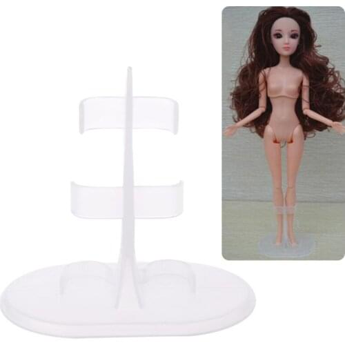 Transparent Stand Support for Barbie Dolls Clear Color Dolls Toy Stand Support Prop Up Mannequin Model Display