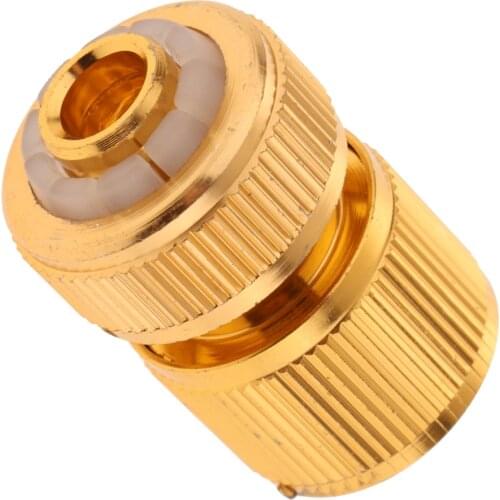 Threaded Brass Garden Hose Tap Connector Garden Water Pipe Quick Connectors for Watering Irrigation System 1/2" Female