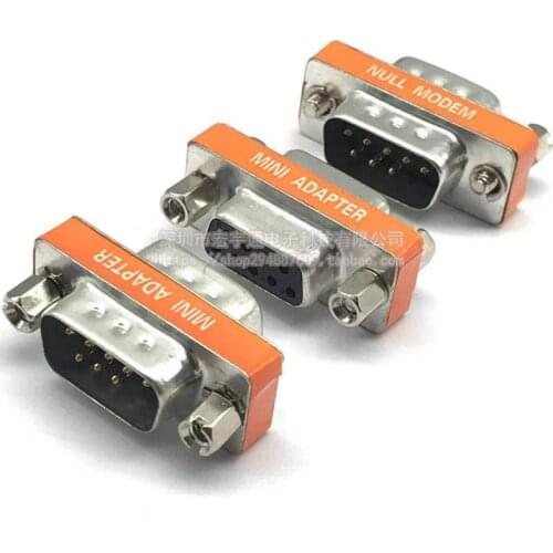 RS232 DB9 Male to Female Crossover Connector Male to Male Female to Female Serial Port 9-pin COM Adapter