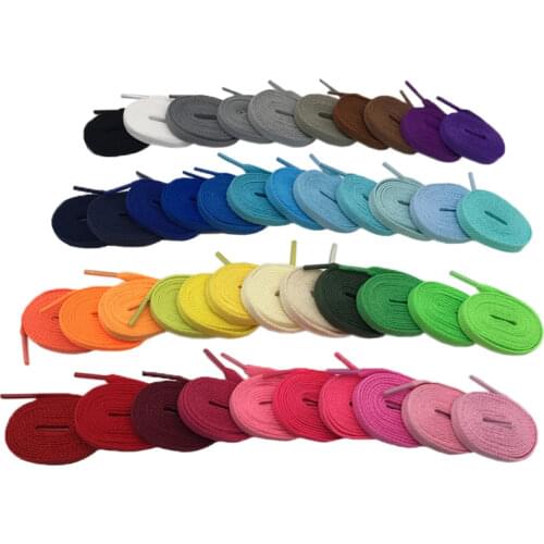 Coolstring 8mm Premium Multicolor Single Layer Flat Polyester Shoelaces For Casual Sneaker Gym Shoes Latchet Canvas Boots Laces