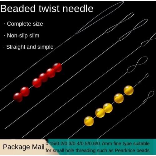 Supernna Strings Beads Pearl Pin Wear Pearl Necklace Special Fine Needleman DIY Tools Artifact Steel Wire wholesale link chain