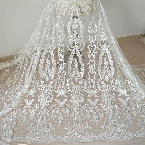 Sewing fabric by Yard Lace Fabric For Wedding Dress Luxery Sewing Facbric Cloth Accessories Diy Craft