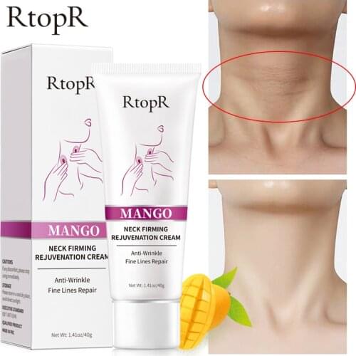 RtopR Neck Firming Rejuvenation Cream Anti-wrinkle Firming Skin Whitening Moisturizing Neck Serum Beauty Neck Care Neck Cream