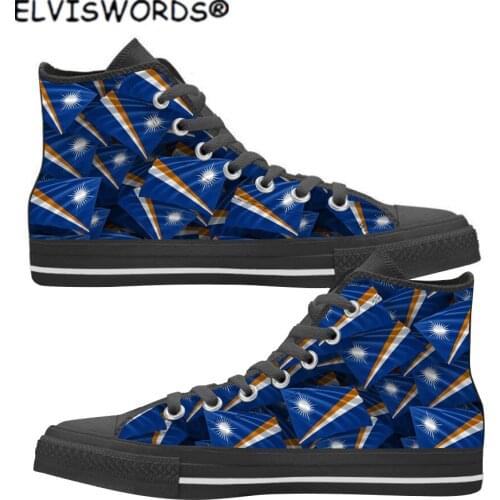 ELVISWORDS Islands Flag Printed Womens Leisure Walking Shoes Breathable Sneakers Vulcanized Shoes for Lady Zapatos de mujer