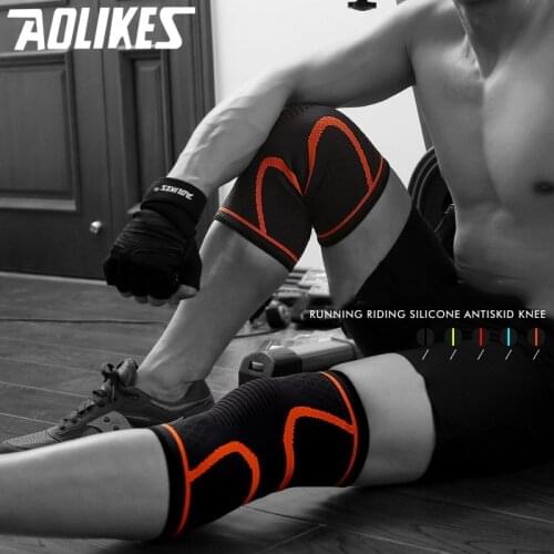 1 pair Fitness Elbow Knee Pads Running Cycling Knee Support Braces Elastic Sport Compression Knee Pad Sleeve for Basketball