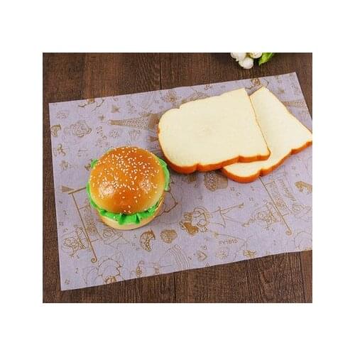 1000pcs/lot 38X28CM Sandwich Wrapping Paper Greaseproof Baking Wax Paper For Bakery Hamburger Soap Candy Gift Packaging