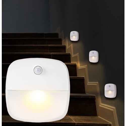 3pcs Motion Sensor Night Lamp Warm White Human body induction Night Lights Childrens Night Light For Kitchen/ Cabinet/ Wardrobe