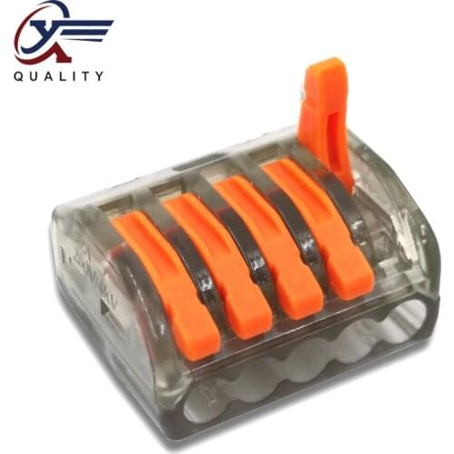 30/50/100 PCS/lot PCT-215 black 222-215 mini fast wire Connectors Universal Compact Wiring Connector push-in Terminal Block