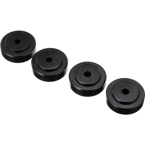 4pcs Black Aluminum Speaker CD Player Feet Pad Mat Cabinet Isolation Base High Quality