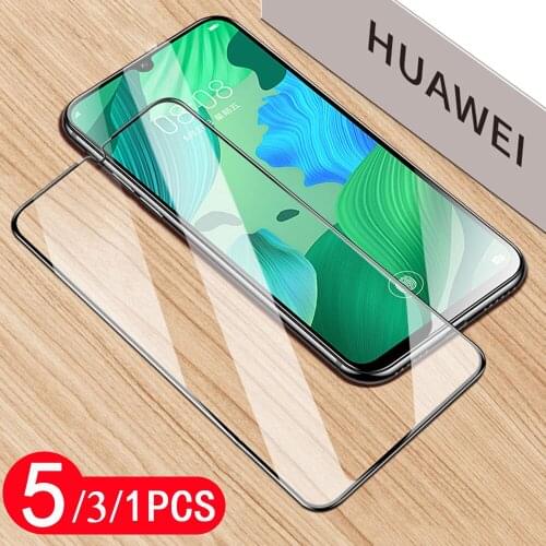 5/3/1Pcs 9H protective film for huawei nova 3 3i 3e 4 4e 5 5i 5T 5Z 6 se 7 7i pro tempered glass phone screen protector on glass