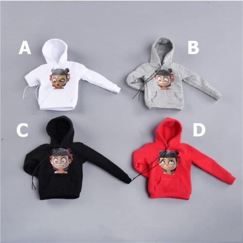 AS047 AS048 AS049 1/6 Trend Leisure Lovers' Sweater Trend Long Sleeve Hoodie Chinese Style Anime Characters for 12'' Body