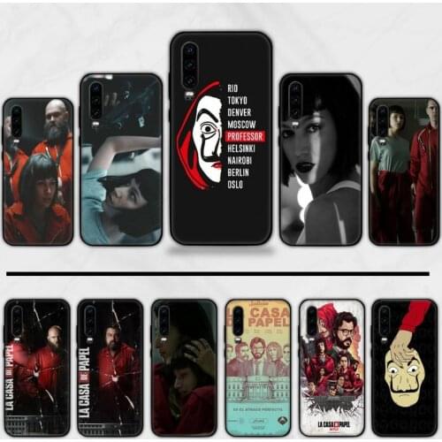 Paper House Spain TV Money Heist Phone Case Capa For Huawei P9 P10 P20 P30 Pro Lite smart Mate 10 Lite 20 Y5 Y6 Y7 2018 2019