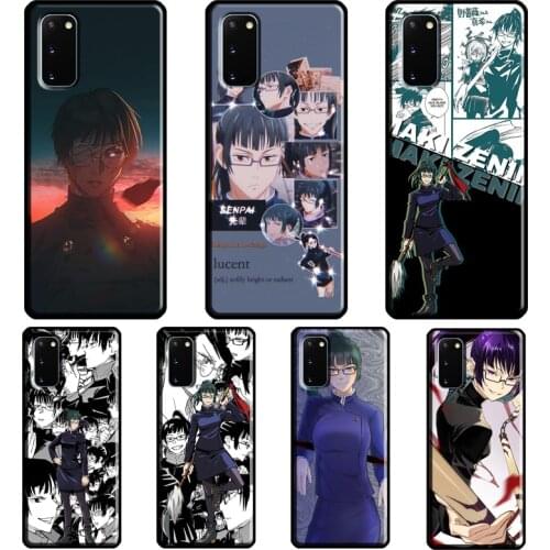Maki Zenin Jujutsu Kaisen Case For Samsung Galaxy S21 Ultra S8 S9 S10 Plus Note 9 10 Note 20 Ultra S20 FE Back Cover