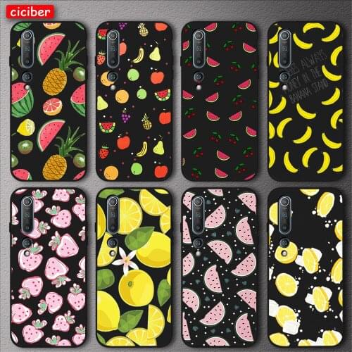 Summer Fruits Lemon Case For Xiaomi Redmi Note 10 9 8 7 T Pro MAX 9A 8A 7A MI Note 11 10 9 T Pro SE A3 F3 X3 Soft TPU Phone Back