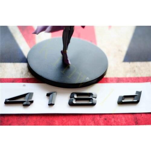 Emblem Badge Decal Trunk Rear ABS for BMW 4 Series 418d 420d 425d Matt Black Chrome Stylish Car Exterior Stickers