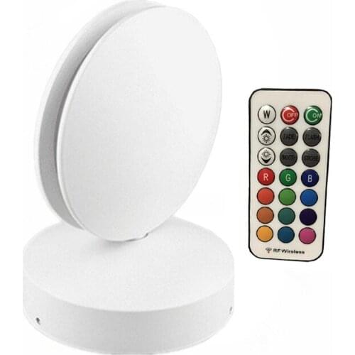 Europe RGB Remote LED Wall Lights Art Creative Design sill Lamp for Corridor Balcony Livingroom Foyer Bedroom Home Decor