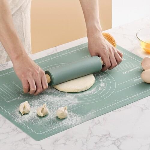 Baking Tools Silicone Mat Increase Non-Stick Thickening Baking Mat Pastry Rolling Pin Kneading Pad Pizza Dough Kitchen Tool