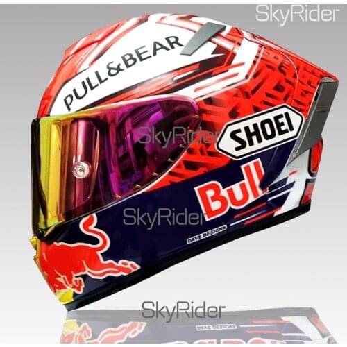 Full Face Motorcycle helmet X14 marquez pullbearr RED Helmet black ant Riding Motocross Racing Motobike Helmet